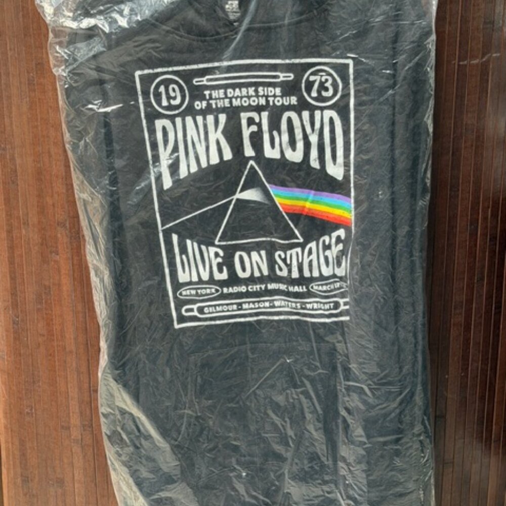 Pink Floyd 1973 Dark Side of the Moon Live On Stage Tour sweaShirt Black XL!